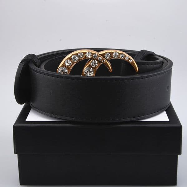 High quality womens belt mens belts inlaid diamond pearl bronze metal buckle sports leisure fashion women Waistband free delivery Width3.8cm with box
