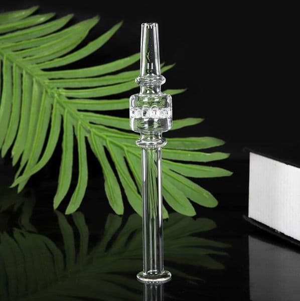 New Arrival Quartz Mouth smoking hookahs for Nectar Collector Glass bong Real oil burner Piece for Retail