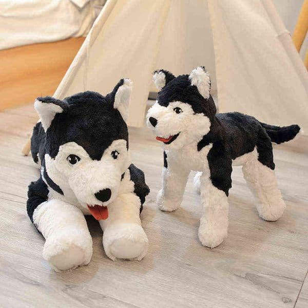 Pc Cm Simulation Husky Plush Toy Stuffed Soft Beautiful Realistic Animal Dog Dolls Pillow For Children Boys Birthday gift J220704