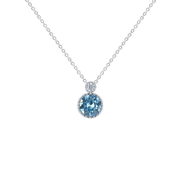 Myyshop Silver Necklaces Wild Clavicle Chain Female Austrian Crystal Simple High-end Jewelry