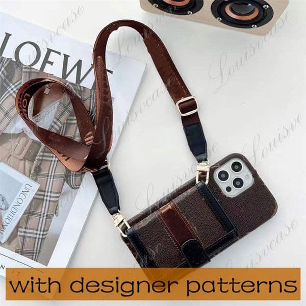 Fashion Designer Phone Cases for iphone 15 15pro 15promax 14 14promax 14pro 14plus 13 13pro 12 12pro 12promax 11promax Xs XR Xsmax Leather Card Holder Pock