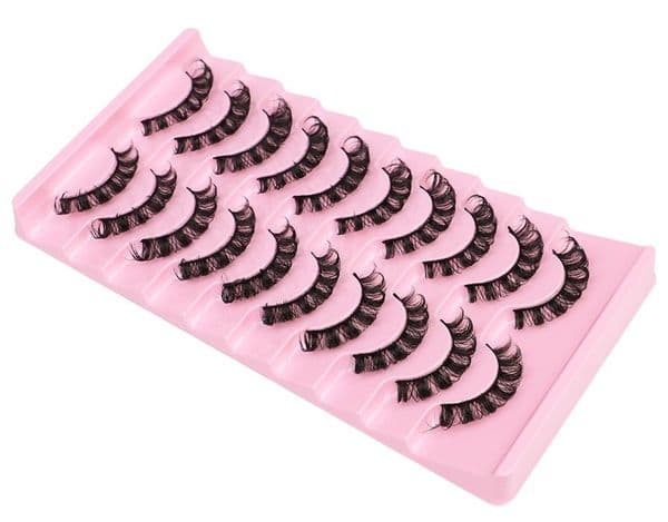 Handmade Multilayer False Eyelashes Thick Curly Russian Strip Fake Lashes Extensions