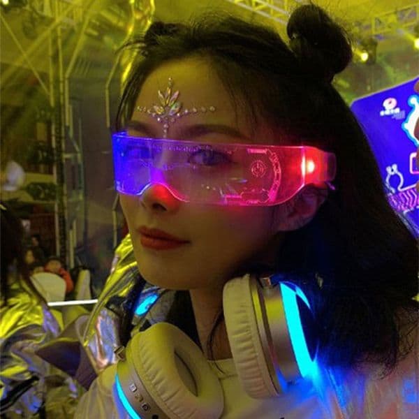 Colorful LED Luminous Glasses Novelty Lighting for Music Bar KTV Valentines Day Party Decoration Christmas Festival Glowing Neon Glass D2.0