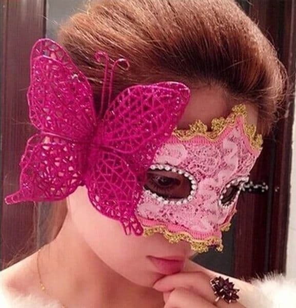 Sexy women Venetian mask party wedding festive Halloween Christmas lace butterfly masks