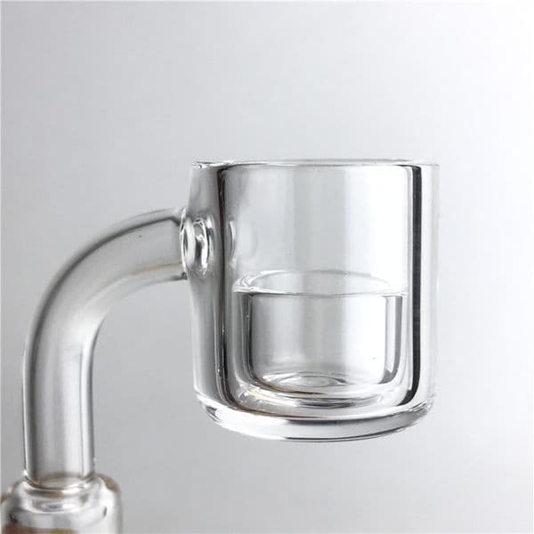 25mm 3mm Thick Quartz Banger Insert Thermal Bowl Nail with 10mm 14mm 18mm Clear Joint 25mm Flat Top Bucket Quartz Insert Nails