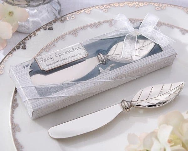Alloy Leaf Butter Spreader Autumn Fall Theme Bridal Shower Butter knife Cheese tool Wedding Gift Favors wen4441
