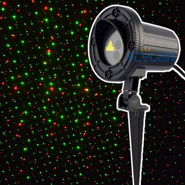 Outdoor Christmas Laser Lights Red Green Waterproof Static Firefly Light projector Holiday Garden law 110v elf light projector