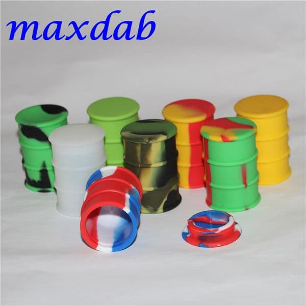 New arrival silicone wax oil barrel jar silicone container concentrate silicone jars wax containers 26ml