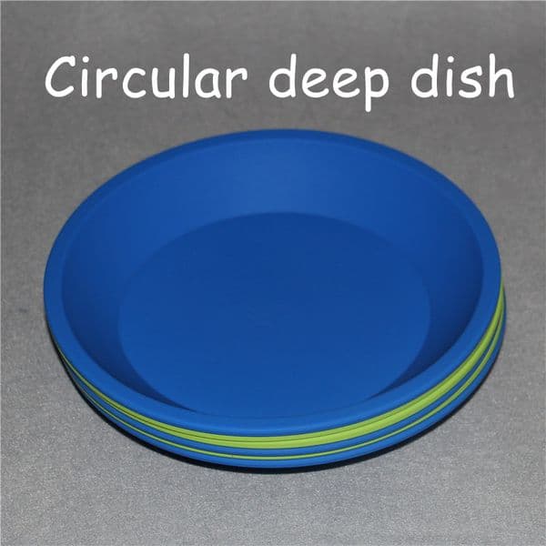8''*8'' Silicone Dish Wax Jars Silicon Storage boxes Pads Shatter Proof Dabber Tools Vacuum Chamber Degassing Dishes