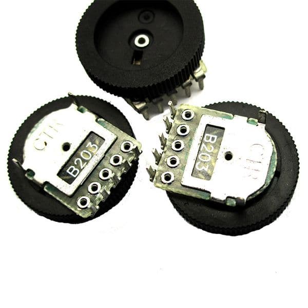 Turbo Gear Potentiometer B203 20K Double The Volume Control Dial To 5 Feet 16mmX2.8mm