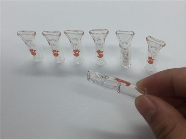 Colorful heady thick Glass Tobacco Dry Herb Cypress Hill's Phuncky Feel Tips Tube Glass Cigarette Filters pipe