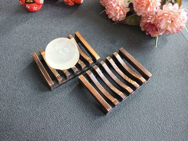 Vintage Wooden Soap Dish Plate Tray Holder Box Case Shower Hand washing DHL Free Shipping wa3928