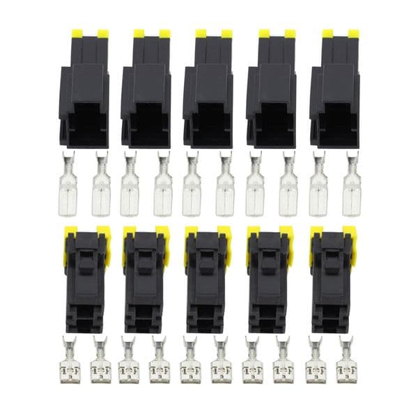 5 Sets Auto 9.5 Series 2 Pin Male Female Kit Waterproof Electrical Large Heavy Current Connector Plug DJ7021Y-9.5-11/21