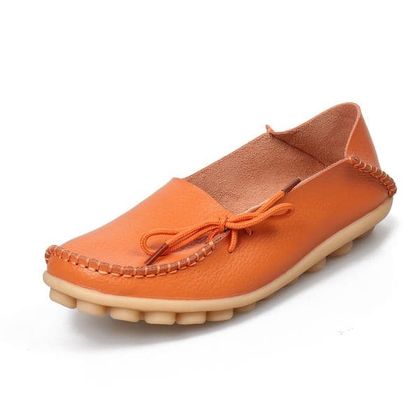 Hot Sale Moccasins Women Soft Leisure Flats Female Driving Shoes Loafers Mother Casual Shoe Fashion Woman Genuine Leather Shoes &09