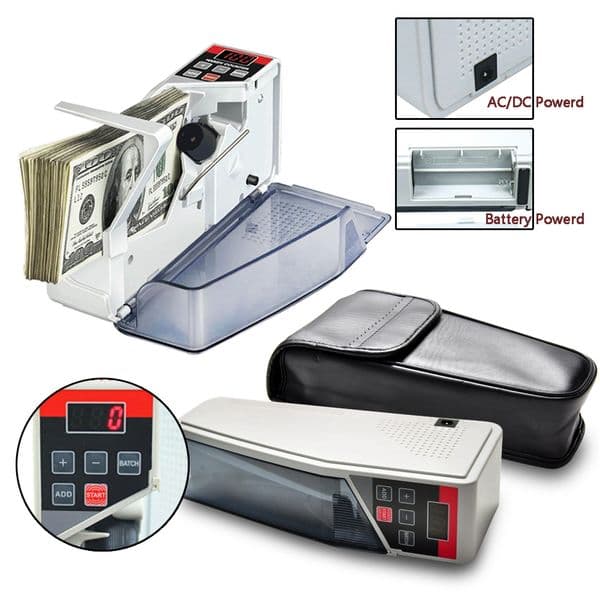 Whole Mini Portable Handy Money Counter for most Currency Note Bill Cash Counting Machine EUV40 Financial Equipment Wholesal9466646