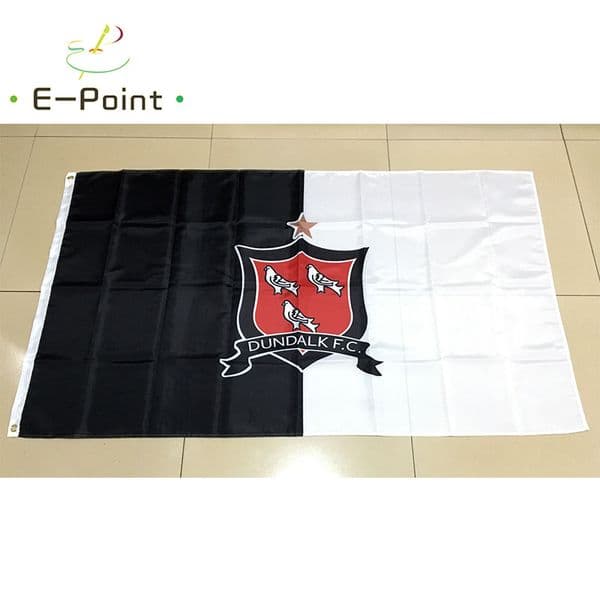 Ireland Dundalk FC 3*5ft (90cm*150cm) Polyester flag Banner decoration flying home & garden flags Festive gifts