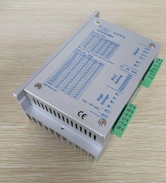 Origin YAKO digital Stepper Motor driver YKD2608MH 2-phase 32 bit DSP stepper driver 18-80VAC 6A 256 microstep Driver