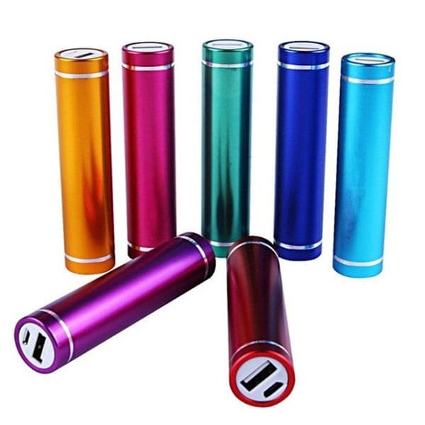 Cheap Power Bank Portable 2600mAh Cylinder PowerBank External Backup Battery Charger Emergency Power Pack Chargers for All Smart Phone