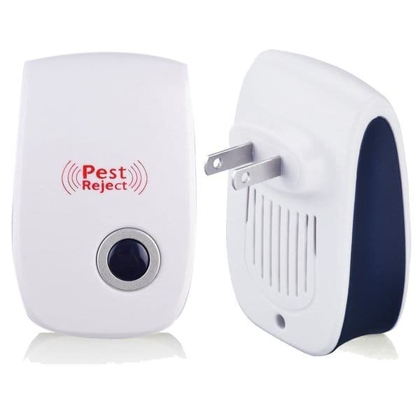 Pest Soldier Pest Control Ultrasonic Repellent Electronic Plug In Repeller for Insect White Repellers Human & Pets Safe pack 4 in box