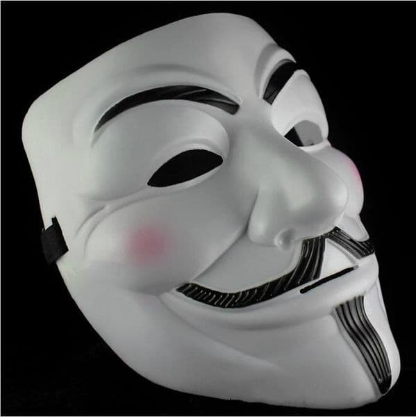 Hot Selling 100PCS Party Masks V for Vendetta Mask Anonymous Guy Fawkes Fancy Dress Adult Costume High quality Party Cosplay Masks GC-001-1