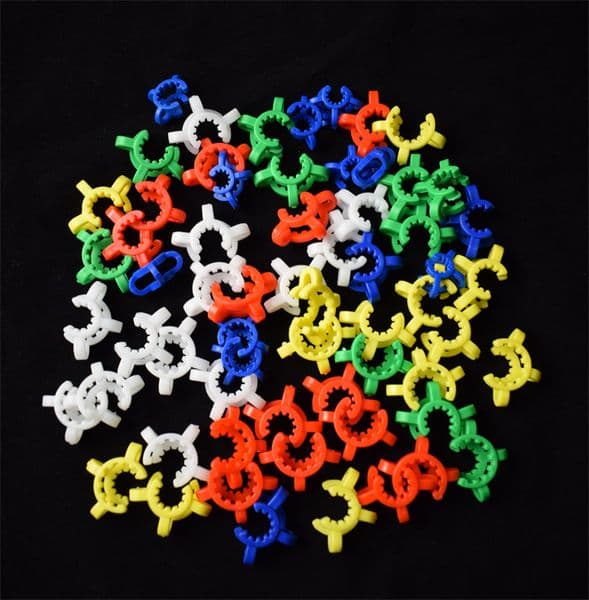 10mm 14mm 18mm joint size Plastic Keck Clip Color Plastic Keck Laboratory Lab Clamp Clip for Glass Bong Glass adapter