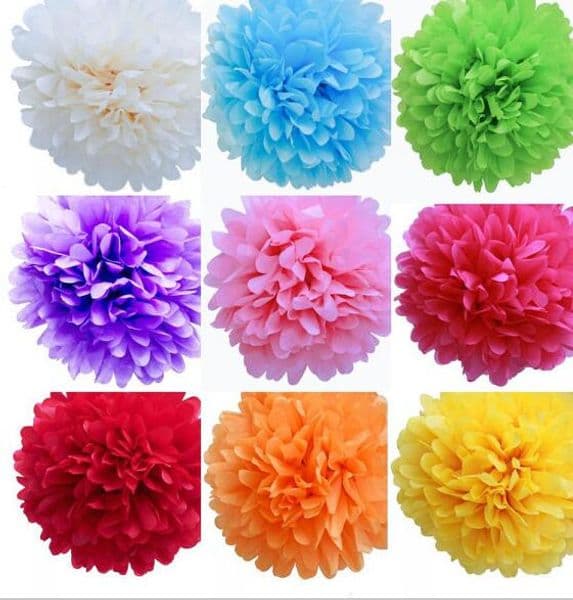 Paper garlands Paper flower balls from 4inch to 18inch for choose DIY paper flowers homegarden decorations pine garland free shipping FB002