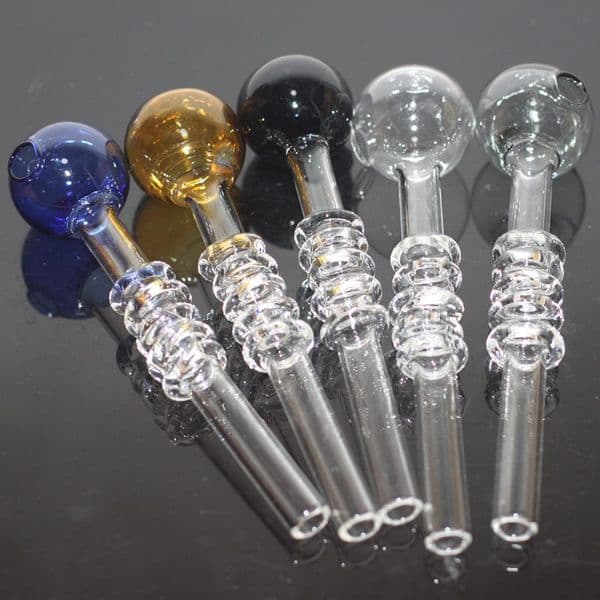 Glass Smoking Tube Pipe for Oils Available in Two Sizes: 16 cm and 14 cm