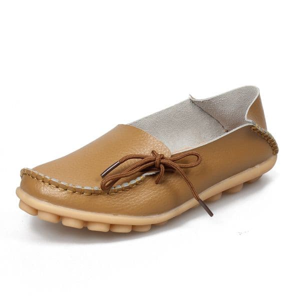 Hot Sale Moccasins Women Soft Leisure Flats Female Driving Shoes Loafers Mother Casual Shoe Fashion Woman Genuine Leather Shoes &012