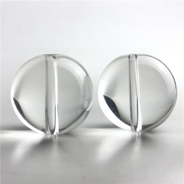 25mm Glass Carb Cap for Hookah Flat Top Quartz Terp Slurper Thermal Banger Nail Clear Thick Pyrex hole Caps Water Pipes