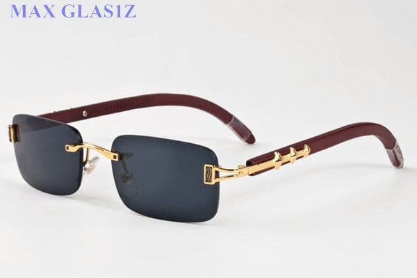 new women rectangle sunglasses fashion women new fashion sport rimless sun glasses black clear lens polarized sunglasses come with box
