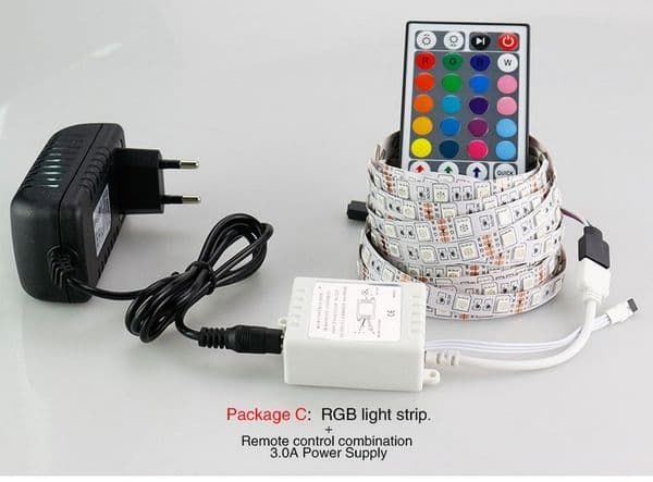 High lumen SMD 5050 LED strip DC12V tira led lights 5m/roll 300led flexible bar light Non-waterproof indoor decoration lighting
