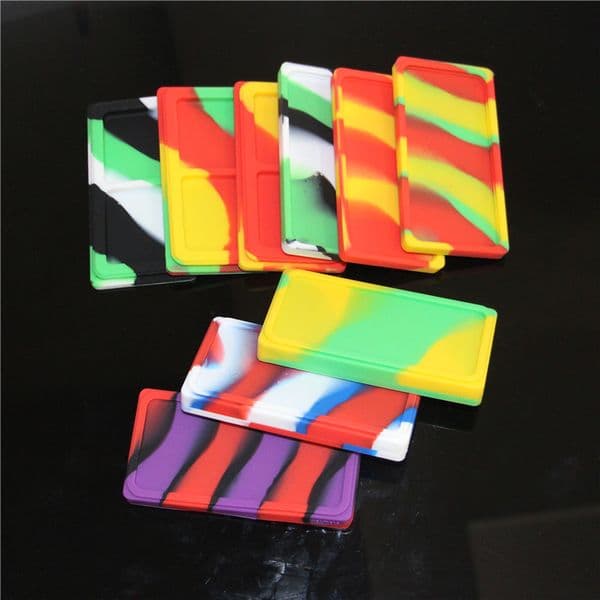 Wholesale Nonstick Silicone Waxmate container Jar Colorful Silicone Small Wax mate pad Silicon Oil storage DHL