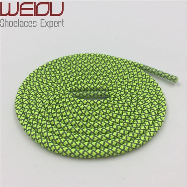 Weiou fashion plastic tips Round Shoe Laces 3M Shoelaces sneakers Rope Laces 120cm Ropelace for bootlaces mens Girls