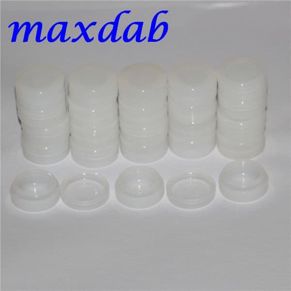 wholesale silicone jar oil container clear silicone jars wax containers 32mm 5ml