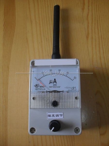 Freeshipping 100K-1000MHz Field Strength Indicator Meter RF Signal Level Meter + antenna