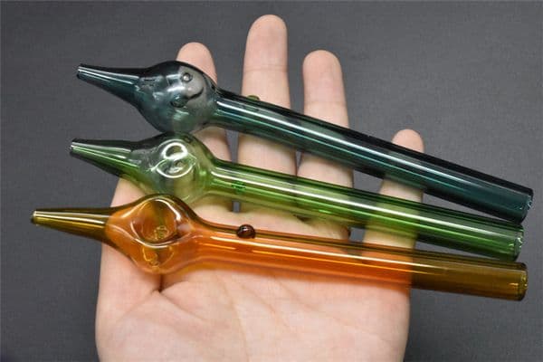 Newest Style Oil Burner Glass Pipes15cm lenght Glass smoking Pipes UD Urban Smoking Pipes hand smoking oil pipe free shihpping