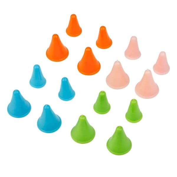 Pack of 500 pcs colored Craft Knit Knitting Needles Point Protectors Stoppers 2 Sizes