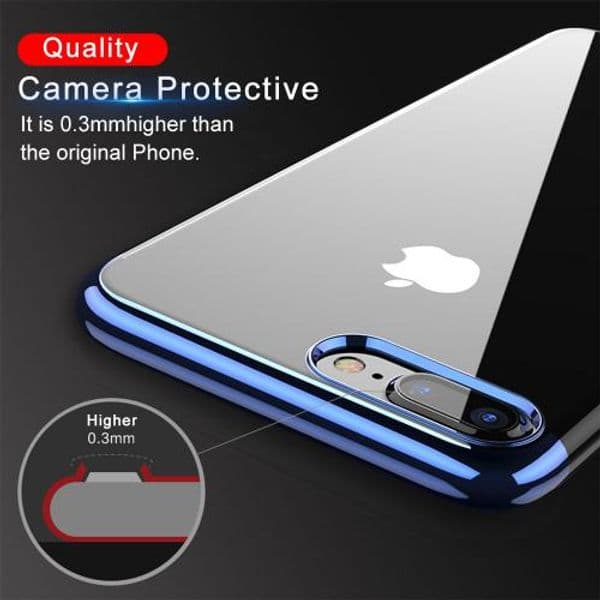 2018 Top Sell Luxury Plated TPU Case For iPhone 5 5S X 10 Transparent Ultra Thin Silicone Cover For iPhone 8 7 6 6S Plus Phone Accessories