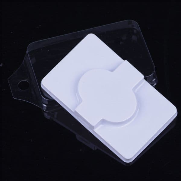 Empty False Eyelashes Packing Box Transparent Lid Reusable Eyes Lashes Safe Case PVC Fake Eyelash Holders F533