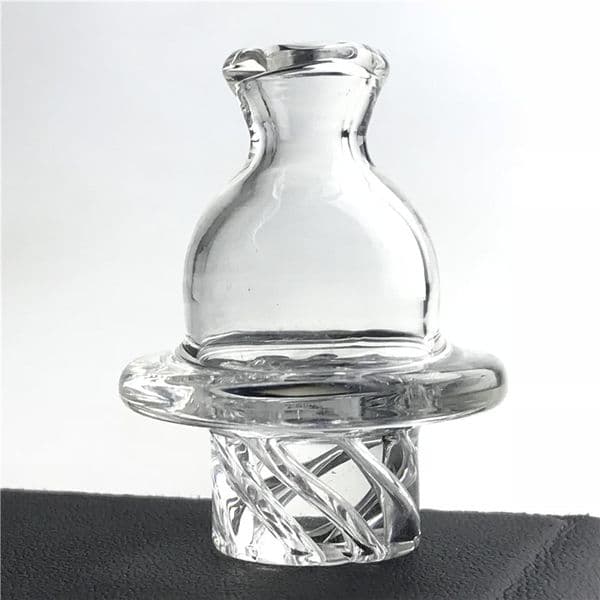 GTR Bubble Trap Glass Carb Cap with 35mm OD Thick Prex 6 Holes Spin UFO Caps for Terp Pearl Quartz Nail Water Pipes