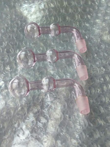 Smoking pipes hookah Oil Burner Pipe Smokings Glass Bowl Smoking Accessories Pink wok