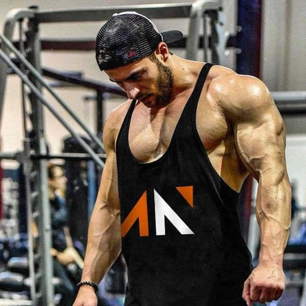 2018 New Men Gyms Tank Top Brand Clothing Bodybuilding Fitness Golds Vest Stringer Sportswear Undershirt Cotton Workout Gyms Size