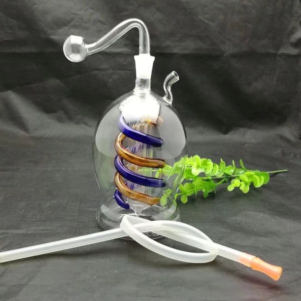 Smoking pipes hookah Oil Burner Pipe Smokings Glass Bowl Big belly plate silk glass water bottle