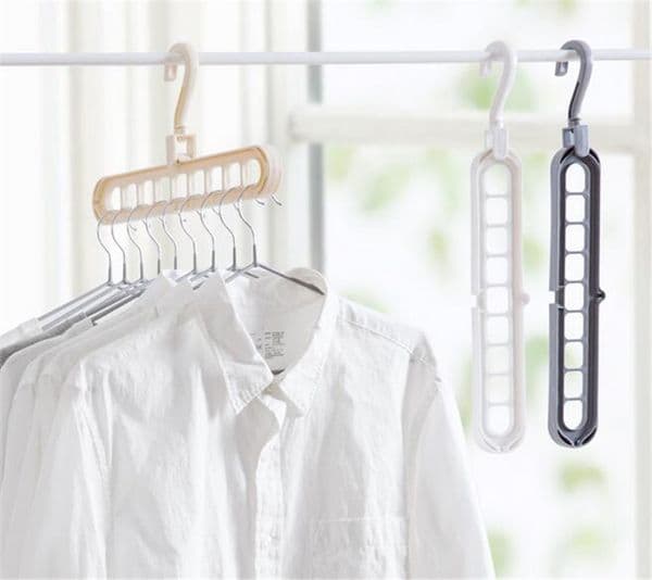 Home Storage Organization Clothes Hanger Drying Rack Plastic Scarf Clothes Hangers Storage Racks Wardrobe Storage Hanger XB1