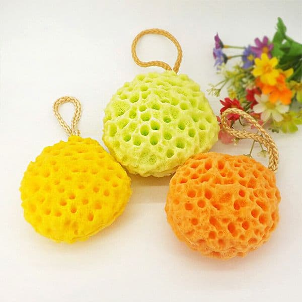 3 Colors Honeycomb Sponge Shower Cleansing ball hydrophilic Discharge Makeup Increase foam Puff Washing large shower for bubble sponge