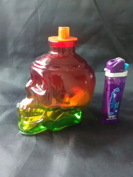 Smoking pipes hookah Oil Burner Pipe Smokings Glass Bowl Smoking Accessories Colorful skull water bottle
