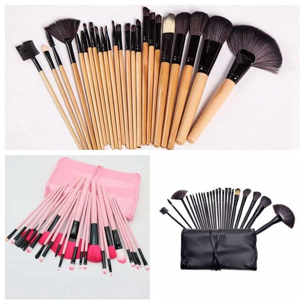 drop shipping 24pcs set Professional Makeup Brushes Set Face Eyes Soft Blending Full Function Makeup Artist Brush Beauty Tools Kit