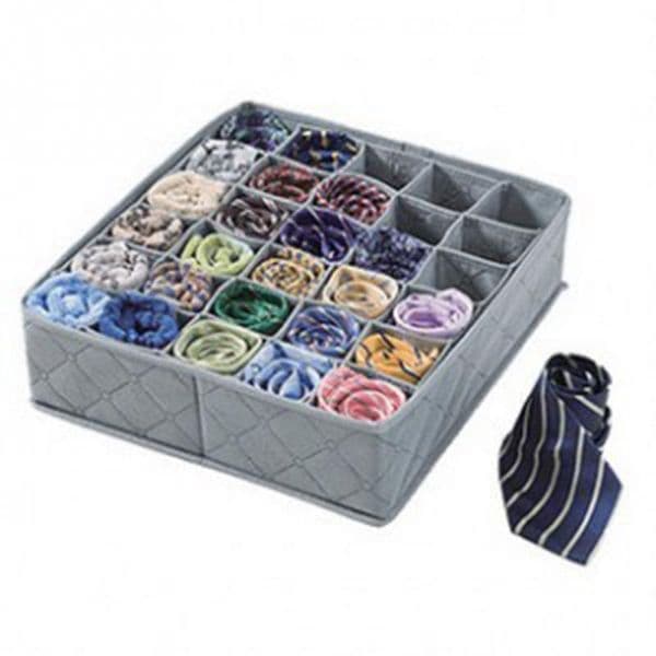 High Quality storage box organizer Flodable Non-woven Fabric Underwear Socks Drawer Organizer with 30 Cells Storage Boxes Cases