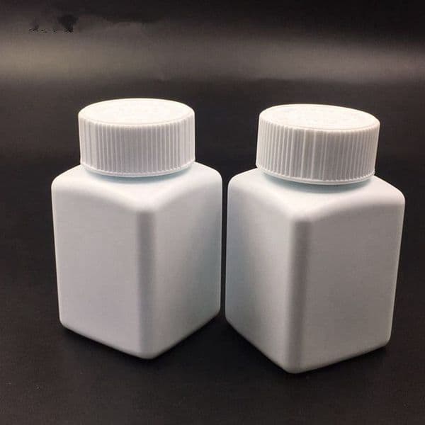 100ml white PE bottles,Plastic Bottle, 100g Pill capsule Bottle packaging Empty bottles fast shipping F712