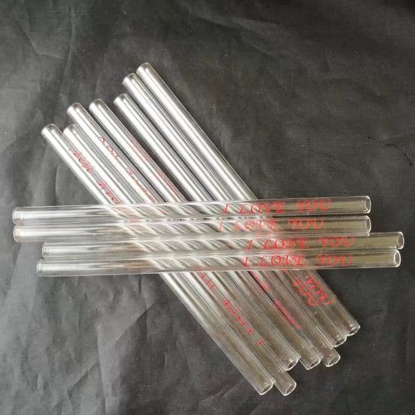 Smoking pipes Ball Glass Oil Burner Pipe Smoking Bowl Classic bongs I love you straw